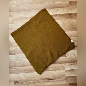 Mustard merino wool scarf